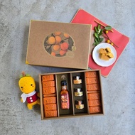 桔鋒禮盒LC1(金桔酥*12入+桔辣火神醬+自選搭配)-附提袋