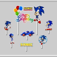 Cake topper Sonic happy birthday