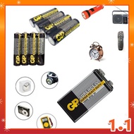 GP Supercell AA / AAA Battery (4pcs) & 9V Batery