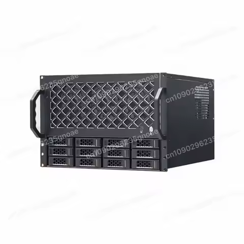 12 Bay Hot Swap Server Chassis, Support ATX Motherboard NAS Storage Case for Network Data Industrial