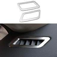 2Pcs Car Front Air Conditioning AC Outlet Vent Sticker for Nissan X-Trail Xtrail T32 2014 - 2021 Decoration Cover Trim Accessories