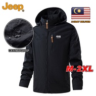 {Delivery 2-3 Days} JEEP SPIRIT Outdoor hooded detachable waterproof jacket for men