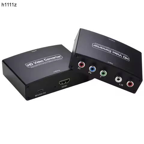 NK-P60 HD Video Converter YPbPr To HDMI-compatible Converter Component To HDMI-compatible Adapter Su