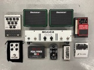 Guitar pedals and amp