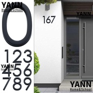 YANN 4inch/10cm Door Label Fashion Self-Adhesive For Home Mailbox Hotel Address 0 To 9