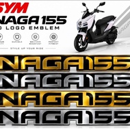 EMBLEM SYM NAGA155 NAGA 155 DOYBLE LAYER LOGO EMBLEM ACCESSORIES ACCESSORY MODIFIED MODIFY