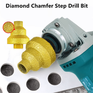 M10 M14 Diamond Chamfer Step Bit 20-50mm Hole Saw Milling Tile Cutter Marble Concrete Reamer Masonry