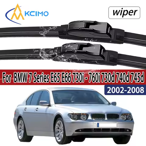 For BMW 7 Series E65 E66 2002 - 2008 730i 735i 740i 745i 750i Front Windshield Wiper Blades 2pcs Win