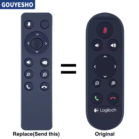 New Replacement Remote Control For Logitech CC2000e ConferenceCam Connect
