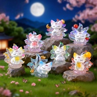 7PCS New Fox with Coated Nine Tales Cute 3D Resin Charms for DIY(Z-4)(1-153)888