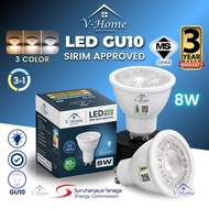 [SIRIM] VHome® LED GU10 8W 800 Lumen Premium Quality Eyeball Holder Light Bulb Lamp Mentol Eye Ball