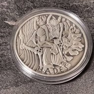Hades 1 oz Antique Silver: God of Olympus Series