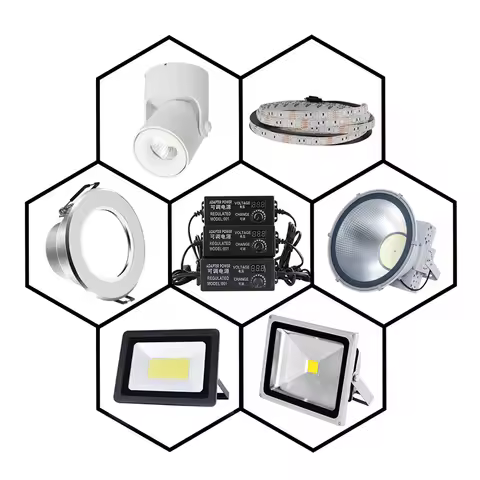 Adjustable Power Supply Adapter AC To DC 3V 12V 3V 24V 9V 24V Universal Adapter with Display Screen 