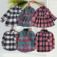 kemeja flanel couple anak/ kemeja couple anak/