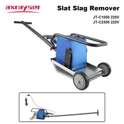 Axrayser Slat Slag Remover JT-C1000 JT-C2300 220V Laser Slat Slag Cleaner Single-phase for Laser Cut