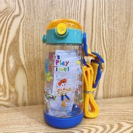 Skater 　新款反斗奇兵透明彈蓋吸管水壺 水樽附背帶 480ml