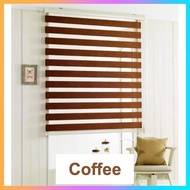 [HOMIE] Bidai Tingkap Modern Zebra Blind | Tirai | Blind Window | Curtain | Dapur | Roller | Roman 2 3 Panel
