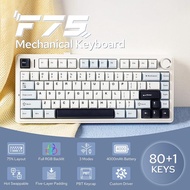 AULA F75 PBT Wireless Gasket Hotswap 75% Mechanical Keyboard with Knob
