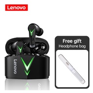 Lenovo หูฟังบลูทูธไร้สาย LP6 TWS หูฟังเล่นเกมของแท้พร้อมชุดหูฟังโหมดคู่ลดเสียงรบกวนสำหรับเล่นเกมอีสป