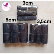 BLACKRoll rambut - HAIR ROLLER - HAIR DEVELOPER - CURLY - HAIR CURLER - VELCRO HAIR ROLLER STICK Vel