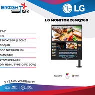 LG MONITOR 28MQ780 / 27.6" IPS/2560x2880@60HZ SDQHD/300NITS(HDR10)/5MS(GTG)/2*7W SPEAKER/DP, HDMI, T