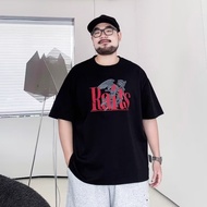 [M-8XL] Plus Size Short Sleeved T-shirt for Men Retro Handsome Loose Printed Large T-shirt