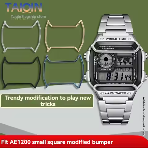 AE1200 bumper Stainless For Casio 3299 AE-1200 anti-collision metal protection bar watch metal acces