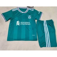 Kid's..Liverpool 3rd Kit 25/26 Grade Fan Issue Children Soccer ⚽🏆Jersey