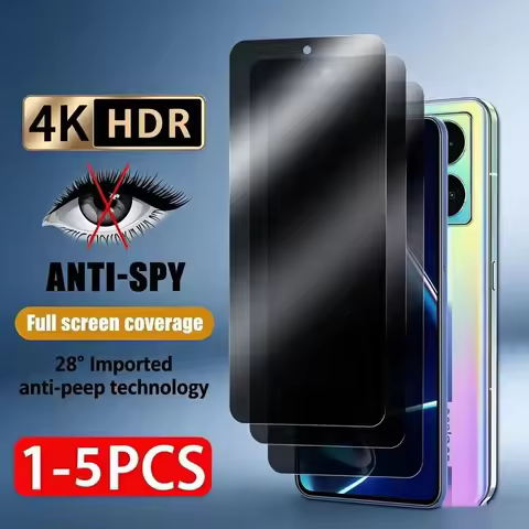 Screen Protector For Xiaomi Poco X6 X7 X8 Pro Max F7 M7 M6 Pro Privacy Tempered Glass For Poco X5 M5