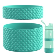 Aquaflask Accessories---2PCS- Protective -Diamond---- Silicone Boot Sleeve with Circle Silicone Ring, Aquaflask Accessories 12-40oz Aquaflask Rubber Cover Diamond Silicone Boot Non-Slip Silicone Protector for Tumbler