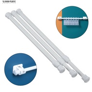 Bathroom Spring Loaded Extendable Telescopic Voile Tension Curtain Rail Pole Rod