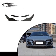 Easy Installation Car Exterior Refit Accessories Dry Carbon Fiber Front Bumper Canards for for Audi 