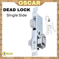 Enzo Dead Lock 41054 Iron Body Blue Zinc Plated Double Open Aluminium Cover Plate with 55mm Cylinder