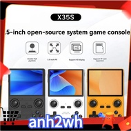 X35S Handheld Video Game Console 3.5inch IPS Screen HallJoystick Open Source Retro GamePad for //N64