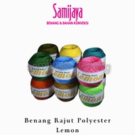 Polyester knitting yarn /knitting yarn Lemon (per Roll)