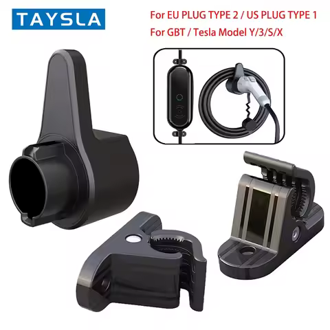 EV Charger Holder Set Universal EV Charging Box Bracket for J1772 Electric Vehicle Charger TYPE 2 Wa