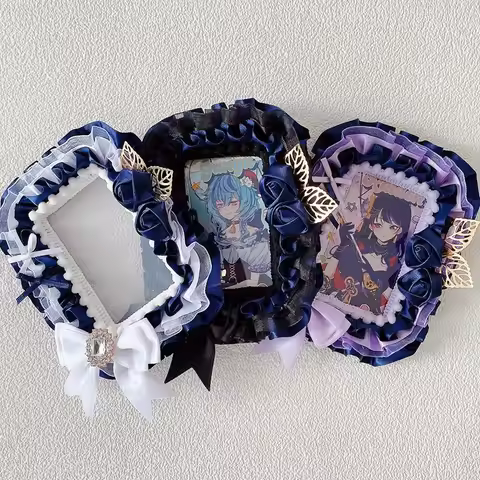 Ita Bag Accessories Square Cute Photo Card Holder Card Brick Bow Transparent Bag Card Holder DIY Han