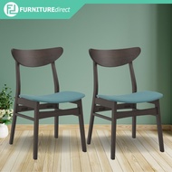 LOFT Design AUDREY 6 seater solid wood dining set-meja makan 4 kerusi murah