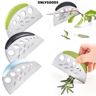 ONLYGOODS Herb Cutter Stripper, Stainless Steel Multifunctional Vanilla Vegetable Greens Leaf Remove