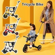 3 Wheels Toddlers Balance Bike Carbon Steel For 1 To 4 Year Olds Sliding Gift