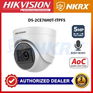 Hikvision DS-2CE76H0T-ITPFS 5MP Audio CCTV Camera with Built In Mic | Turret Camera | 1080P | AoC