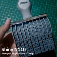 10 Digit 9mm 7mm Manual Shiny Number Stamp N110 N-110 N210 N-210
