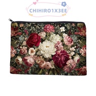CHIHIRO1X3EE Makeup Bag, Rectangular Shape Printed Pattern Cosmetic Bag,  Wide Storage Space Zipper 
