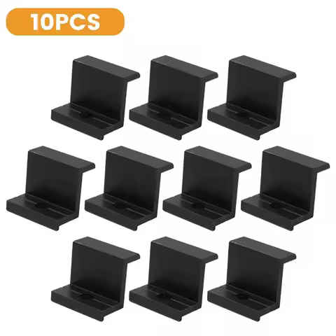 10Pcs End Clamp Spare Parts Accessories Aluminum Alloy PV Solar Panel 30mm/32mm/35mm/40mm Assembly M