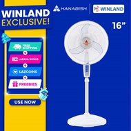 Hanabishi by Winland Stand Fan / Electric Fan 16inches (405mm) AERO-WINDMILL 16SF