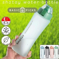 【SG STOCK】SHOTAY Large Capacity Water Bottle with Filter Net Frosted Space Plastic Sport Fitness Stu