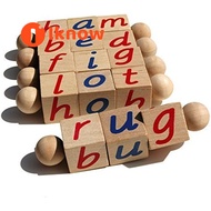 I know Montessori Phonetic Reading Blocks - Learn to Read - Phonic Educational Toy for Beginning Rea
