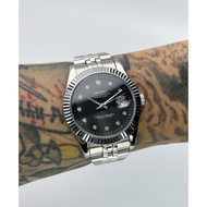 【Black Diamond DateJust 41mm】 Custom Seiko Mod Automatic Watch | Jam Tangan Automatik
