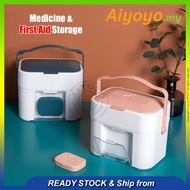 Home Care Medicine Box First Aid Box Emergency Kit Medical Box Kotak Ubat Kecemasan