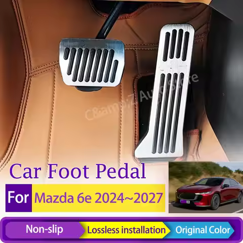 Car Foot Pedals For Mazda 6e EZ-6 J90A 2024 2025 2026 2027 Stainless Steel Brake Pad Accelerator Cov